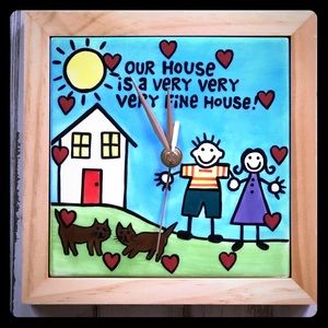 New In Box - 7 1/2” Sq Battery Operated Clock